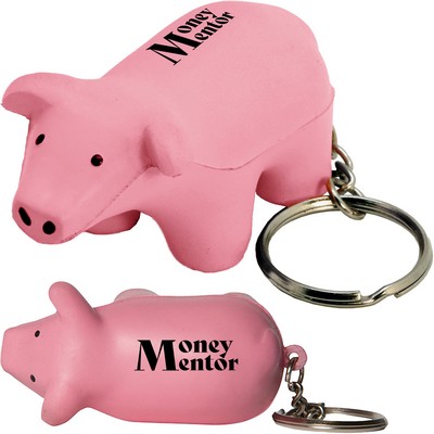 Pig Keyring Stress Reliever