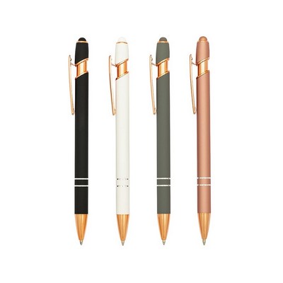 Bella Rose Gold Click Action Metal Stilo Pen