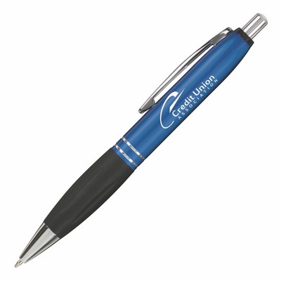 Surrey Aluminum Barrel Metallic Clip Ballpoint Pen (Stock 3-5 Days)